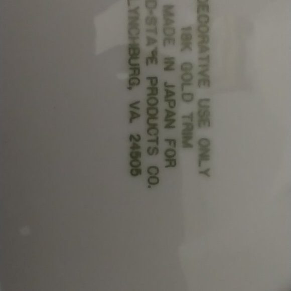 Ceramic House Blessing Plate Gold Gilded Made in Japan - Picture 9 of 16